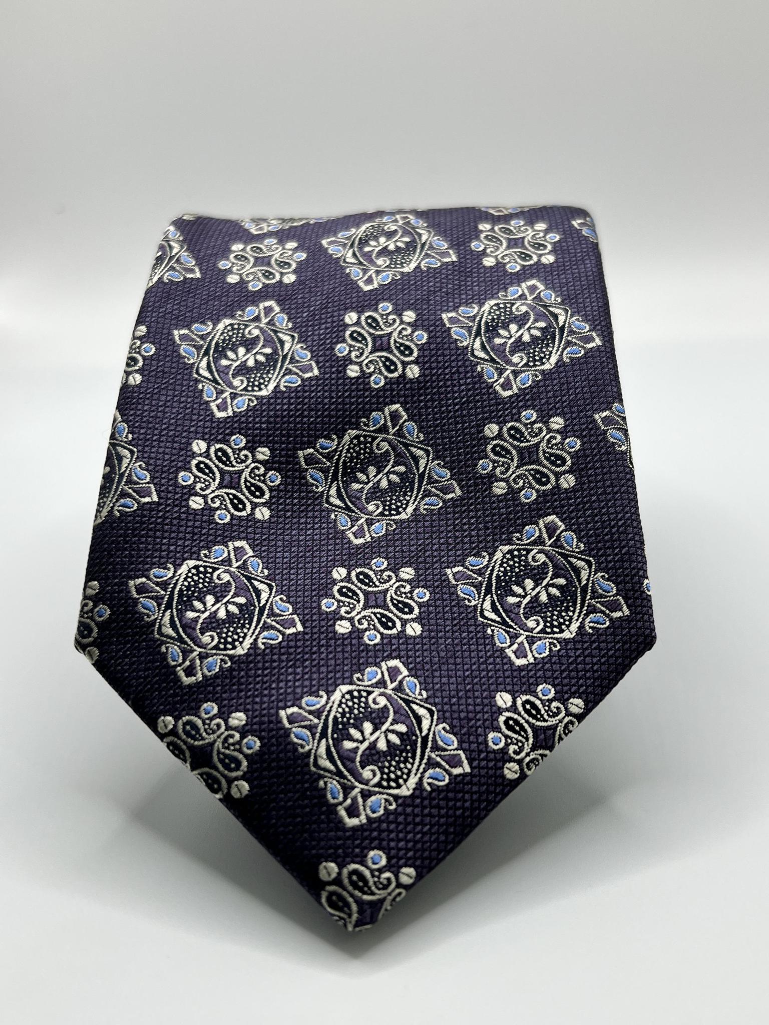 Purple Silk NeckTie Geoff