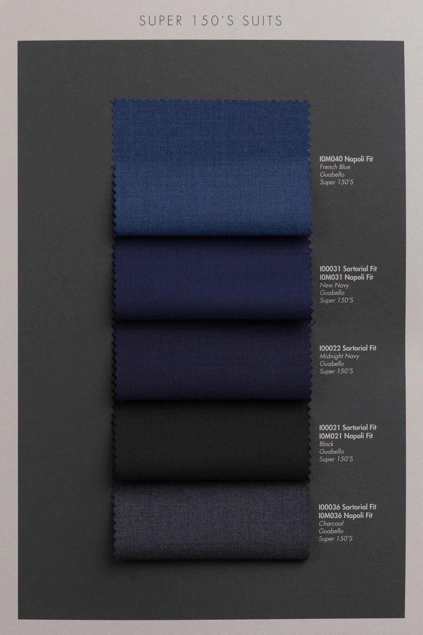 Midnight Navy Suit Modern Fit Guabello Super 150's
