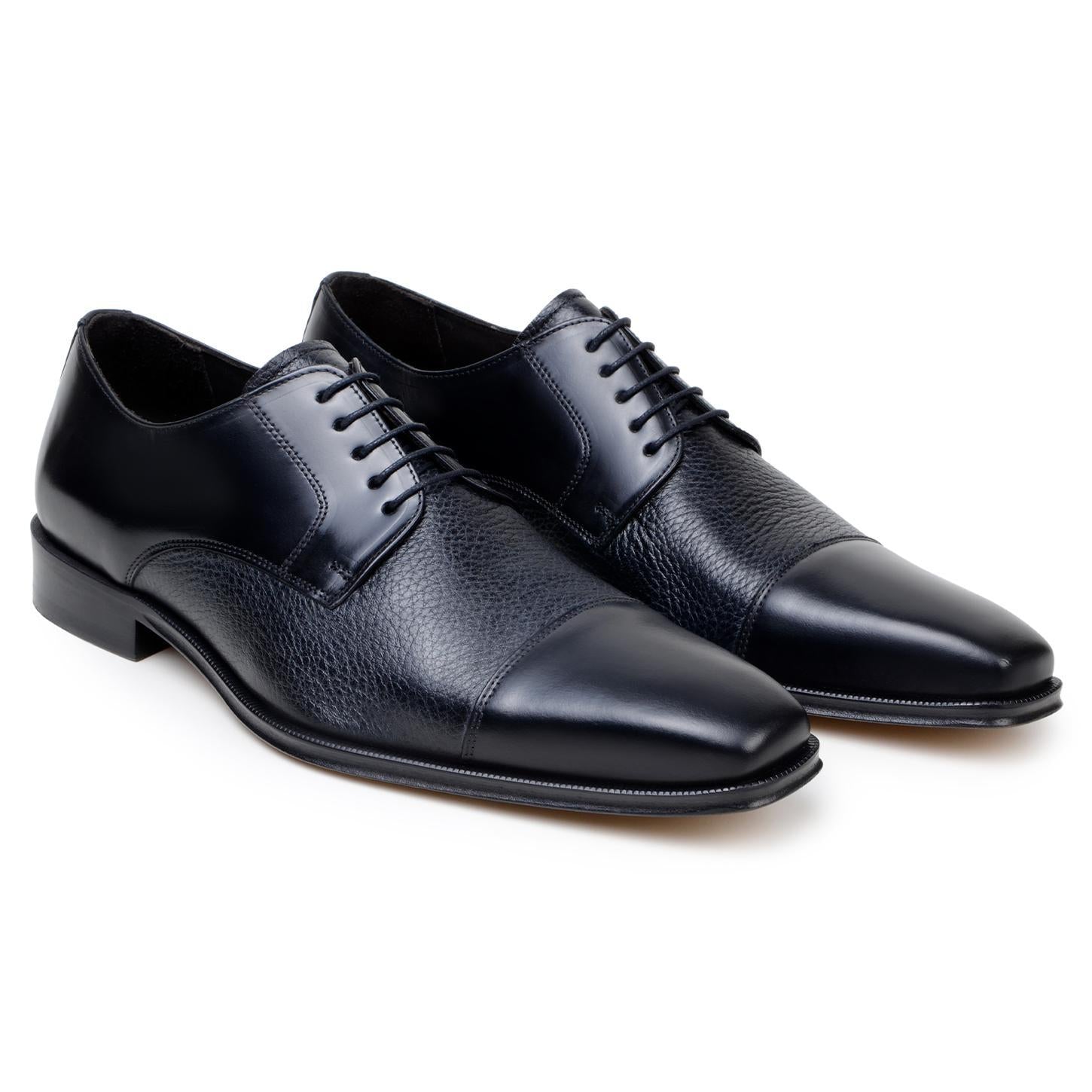 Alexander Cap Toe Lace Up Black