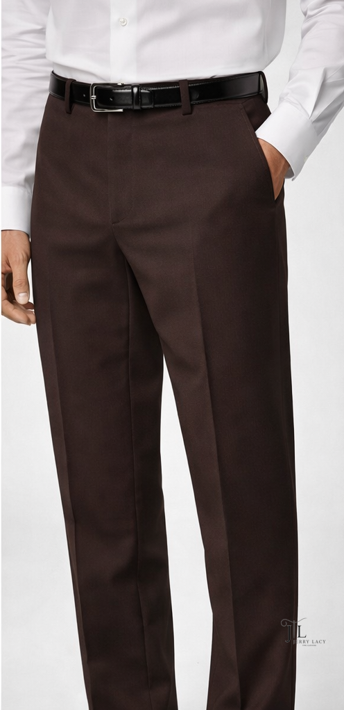 Chocolate Italian Dress Pant Modern Fit Super 150's