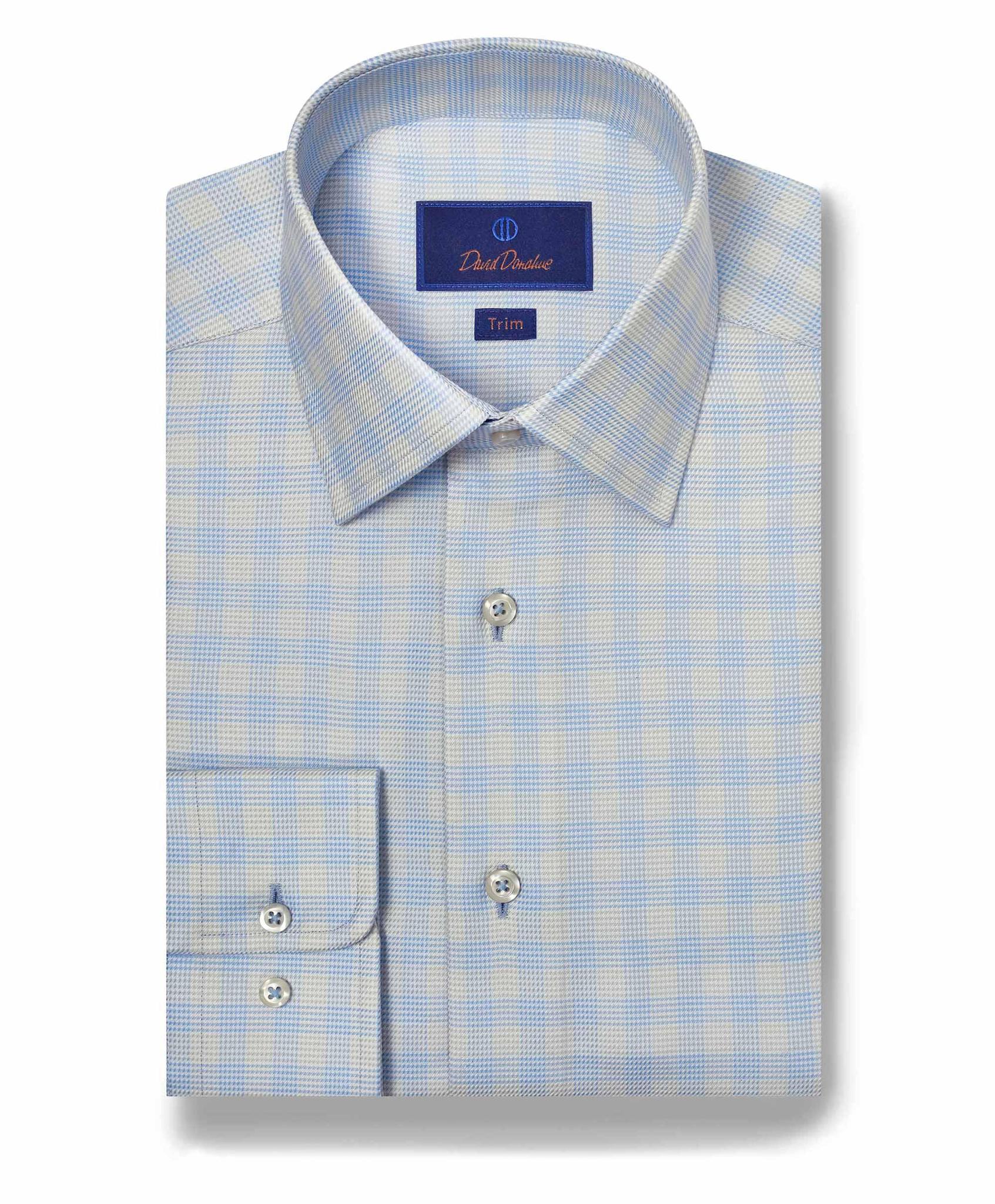 Sky & Pistachio Check Dress Shirt