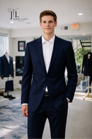 JL New Navy Suit Notch Classic Fit Extra Long