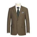 JL Suit Brown Olive Classic Fit