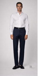 French Blue Italian Dress Pant Modern Fit Super 150's