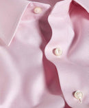Pink Twill Stretch Dress Shirt