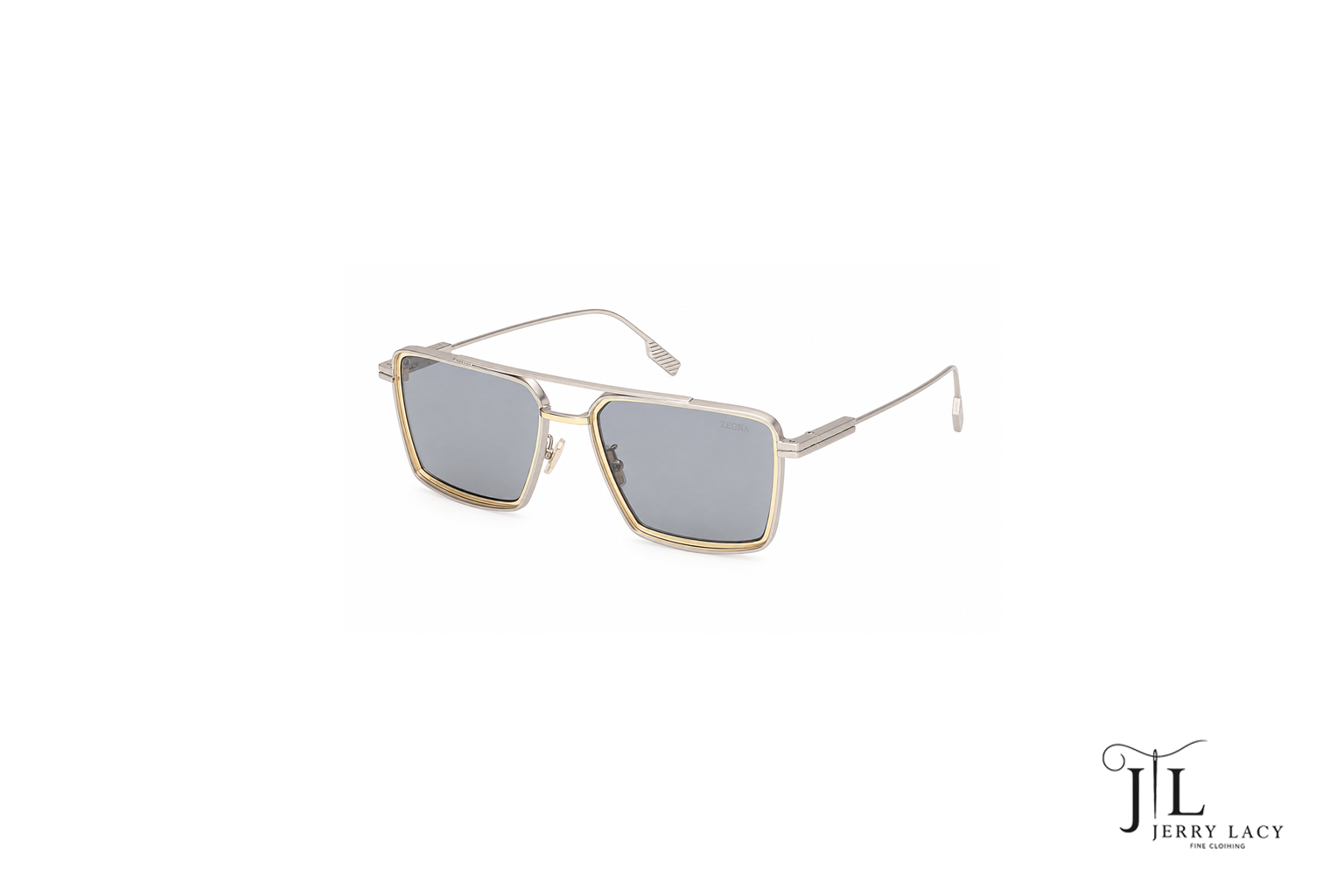 Metal Sunglasses Zegna Matte Palladium