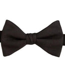 Black Faille Pre-tied Bow Tie & Cummerbund Set