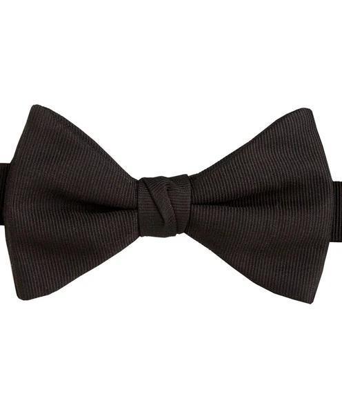 Black Faille Pre-tied Bow Tie & Cummerbund Set