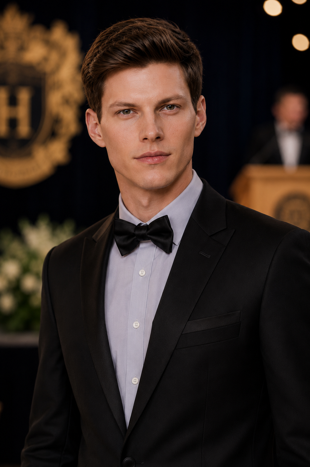 JL Black Tuxedo Notch Classic Fit