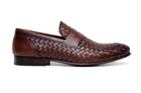 Luca Woven Calf Ant. Tan
