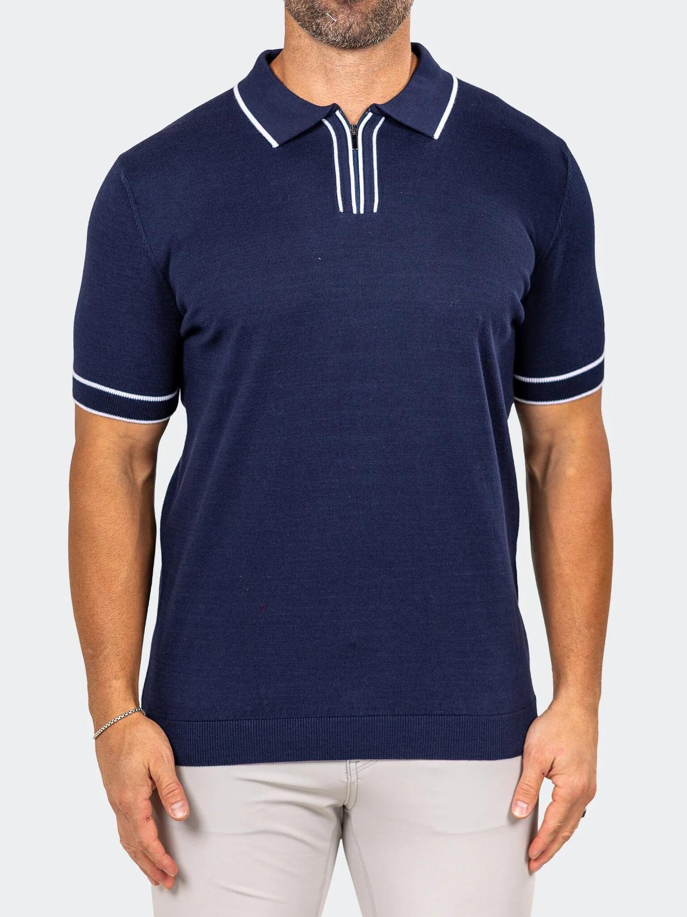 Polo Knitted Marthyr Blue 010