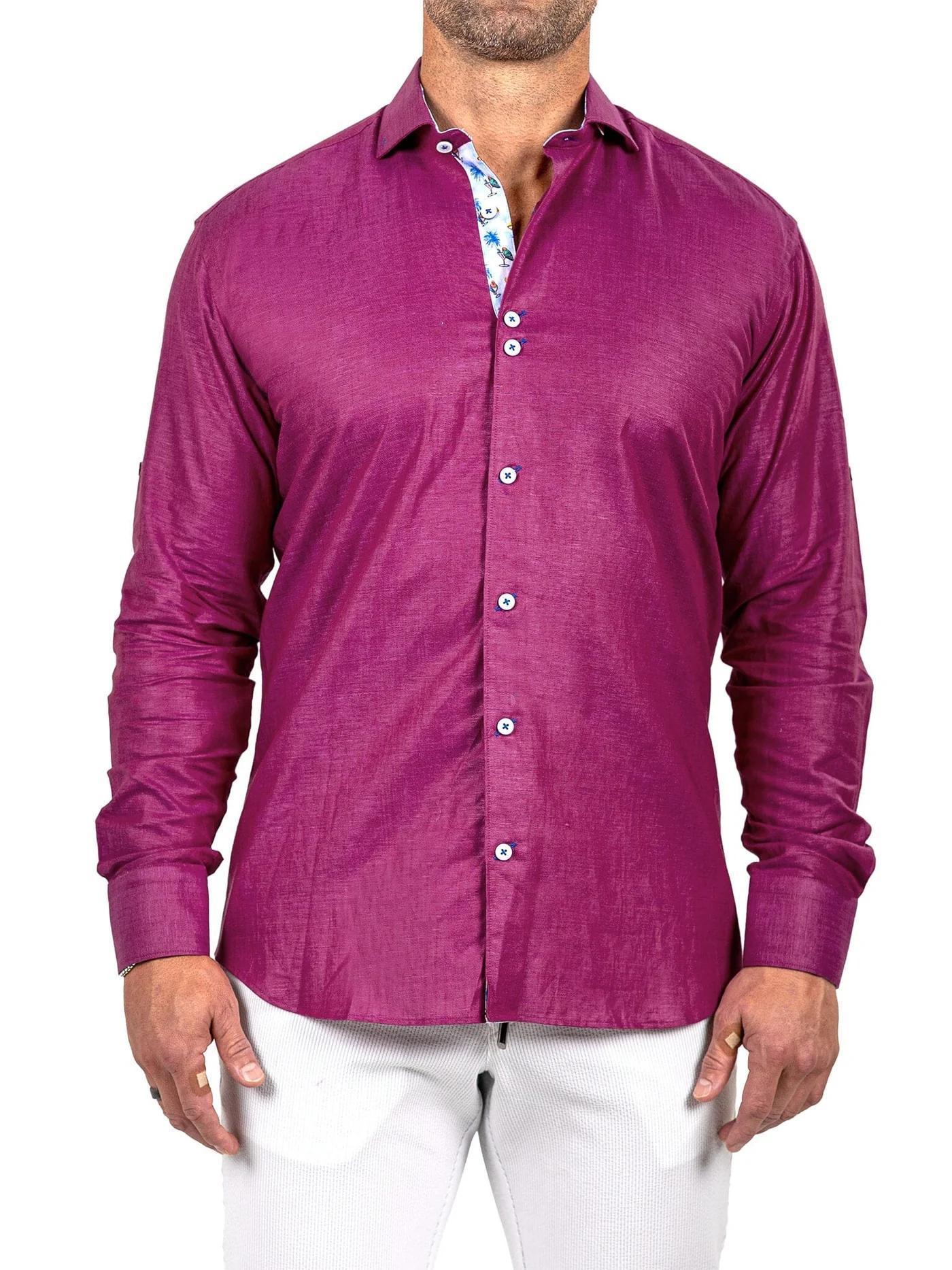Dress Shirt LS Einstein Marthyr Red 149