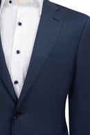 French Blue Suit Slim Fit Guabello Super 150's