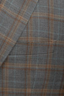 Gray/Tan Windowpane Sport Coat Modern Fit