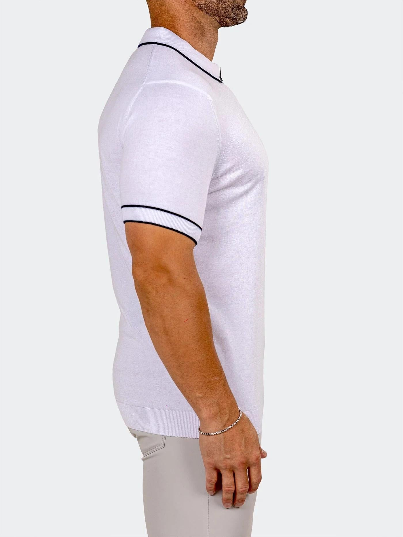 Polo Knitted Marthyr White 040