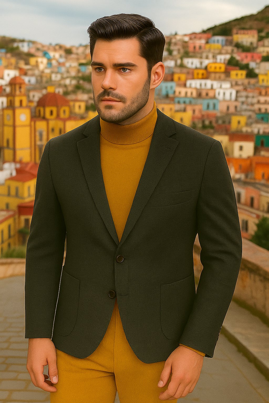 Sport Jacket Ungaro Texture Olive
