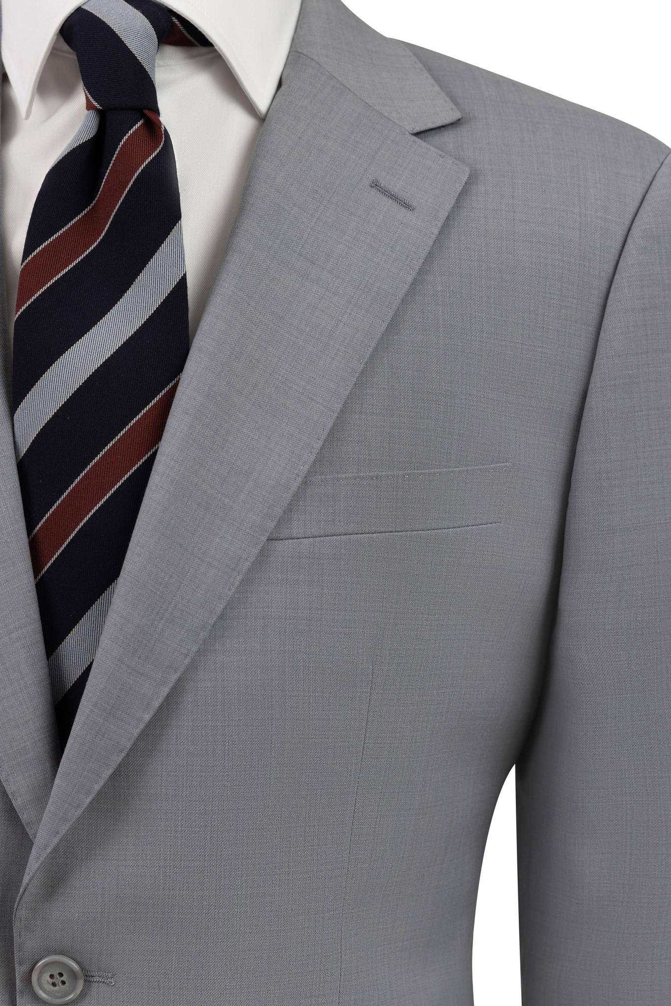 Light Gray Modern Fit Suit Wool & Cashmere