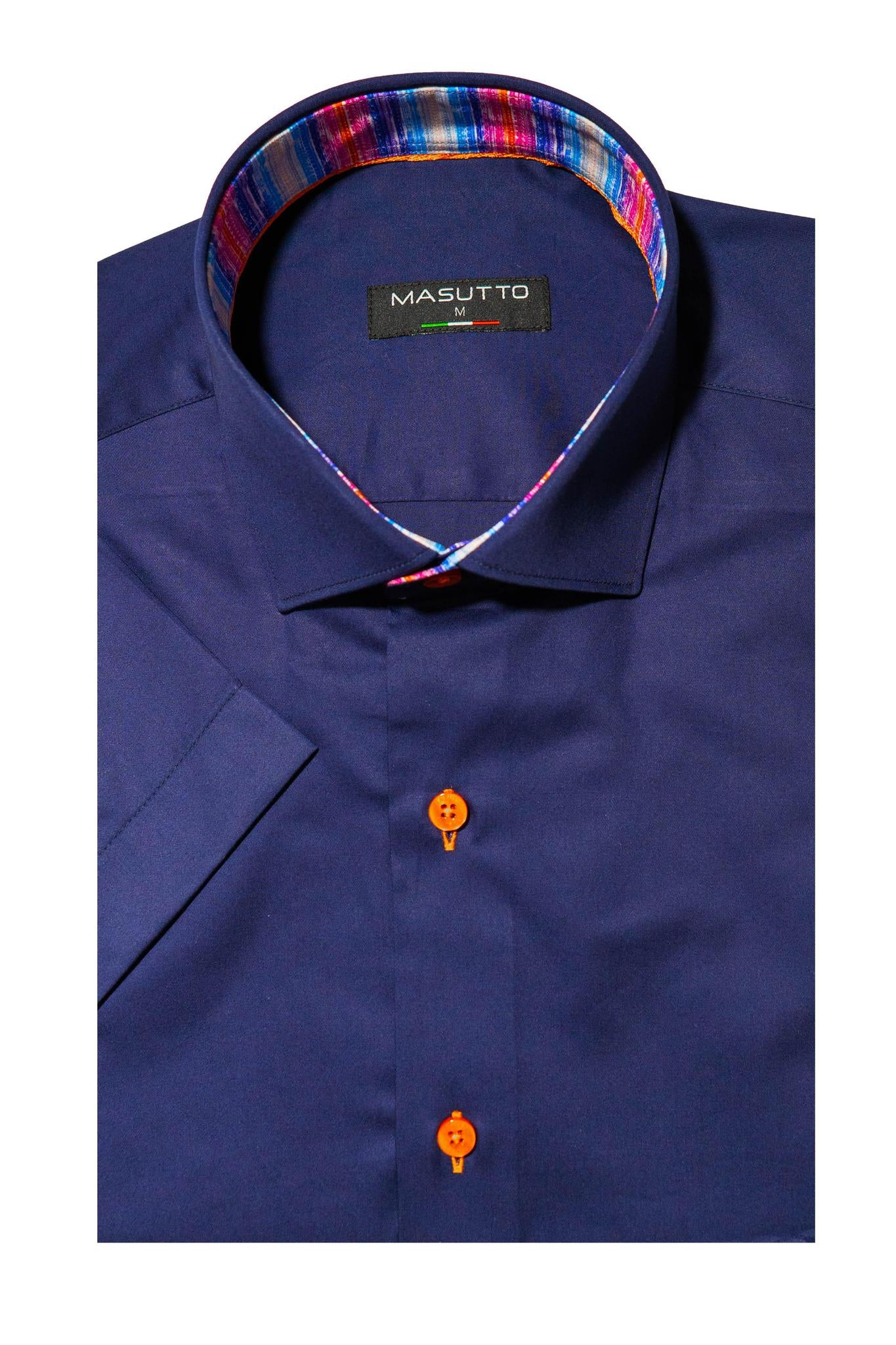 Blue Sport Shirt SS 100% cotton
