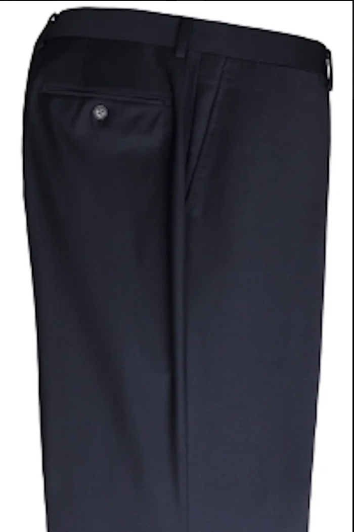 Medium Blue Dress Pants Flat Front Super 150's