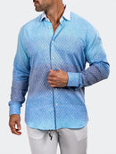 Dress Shirt LS Fibonacci Marthyr Blue 034