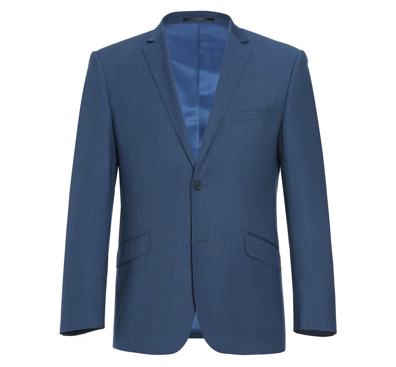 JL Suit Blue Sharkskin Classic Fit Super 140's