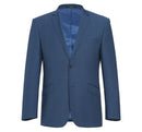 JL Suit Blue Sharkskin Classic Fit Super 140's