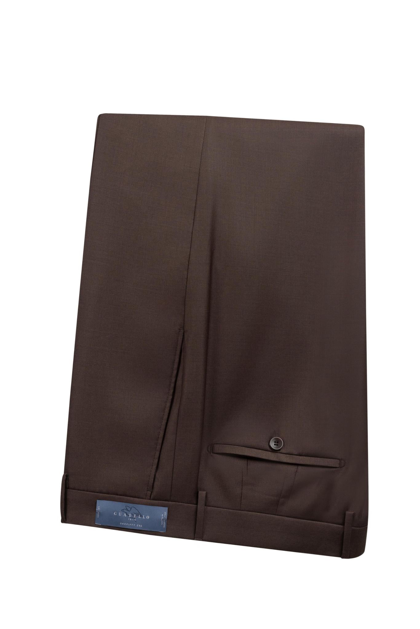 Chocolate Italian Dress Pant Modern Fit Super 150's