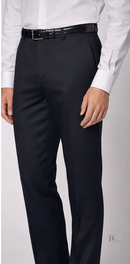 Black Italian Dress Pant Modern Fit Super 150's