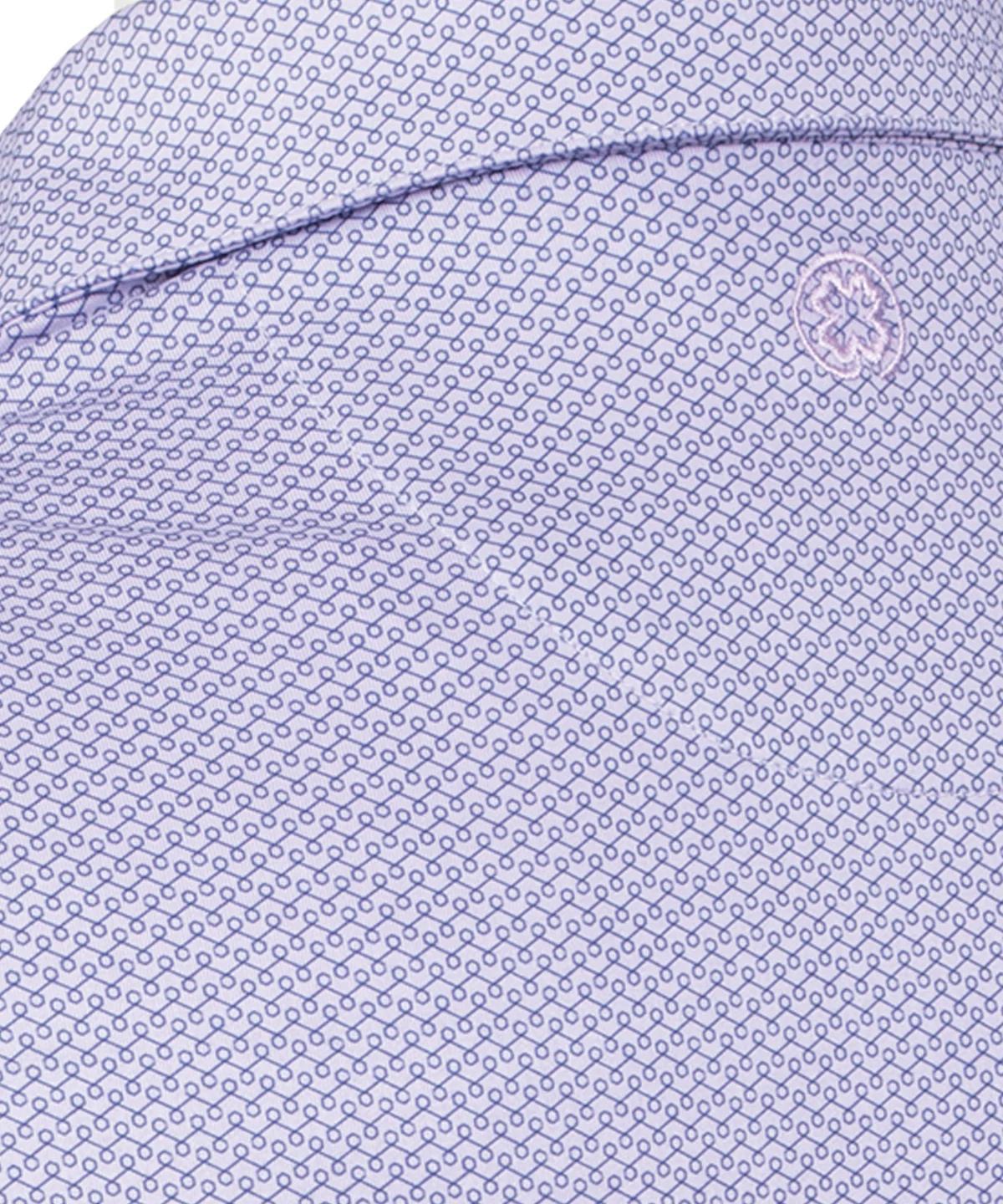Perform Hexagon Print Polo Lavender
