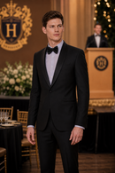 JL Black Tux Shawl Slim Fit