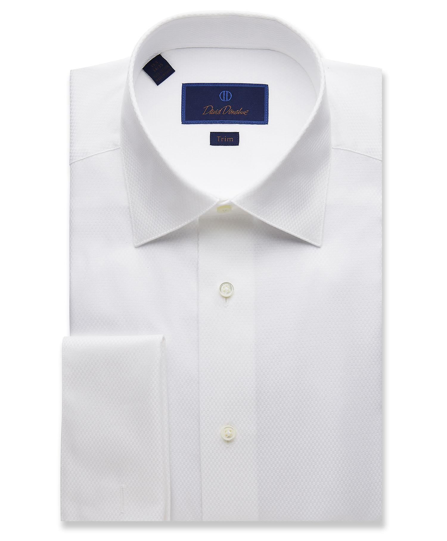 Dobby Weave French Cuff Formal Shirt