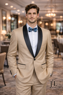 JL Tan Tuxedo Shawl Slim Fit