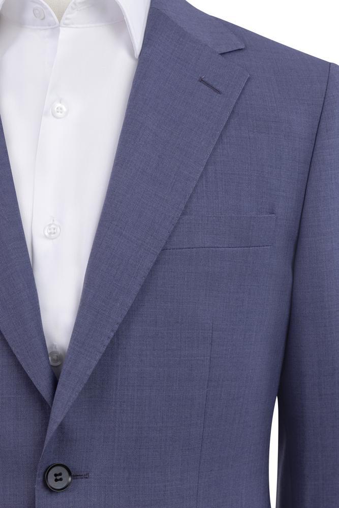 Purple Slim Fit Suit Notch Lapel