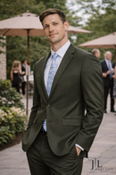 JL Suit Olive Slim Fit