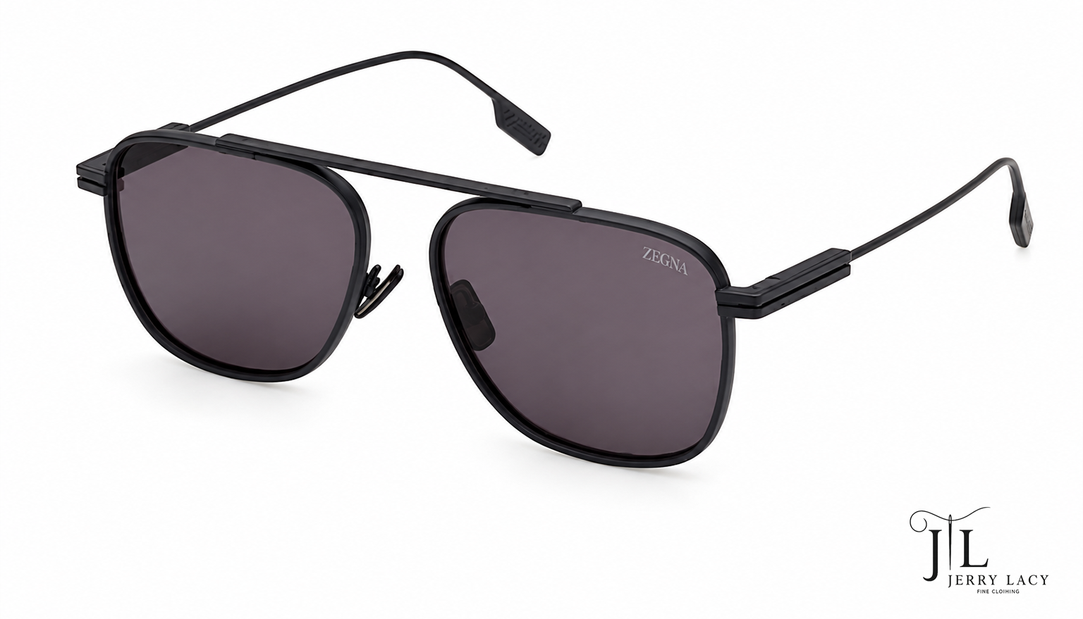 Metal Sunglasses Zegna Matte Blue