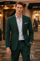 JL Hunter Green Suit Classic Fit