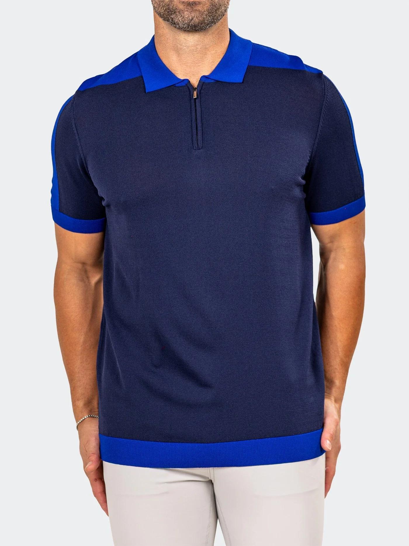 Polo Knitted Marthyr Blue 034