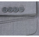 JL Light Grey Suit Notch Classic Fit Extra Long