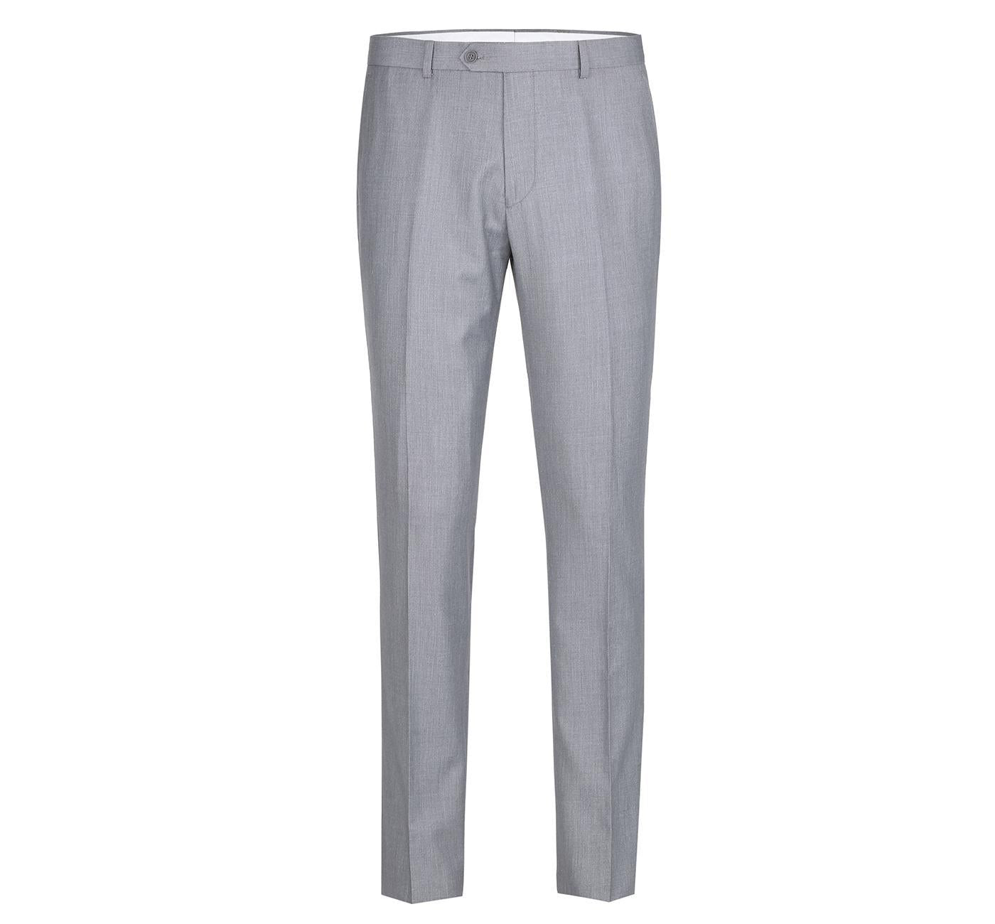 JL Light Grey Suit Notch Classic Fit Extra Long