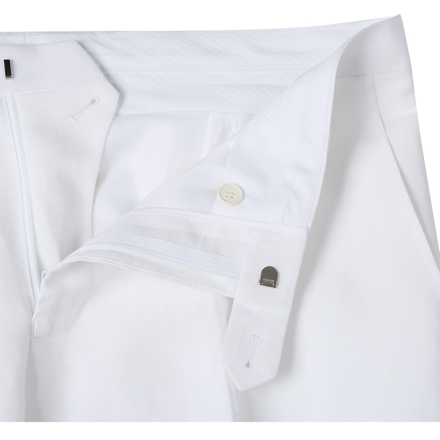 JL White Linen Suit Slim Fit