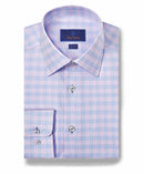 Sky & Berry Twill Check Dress Shirt