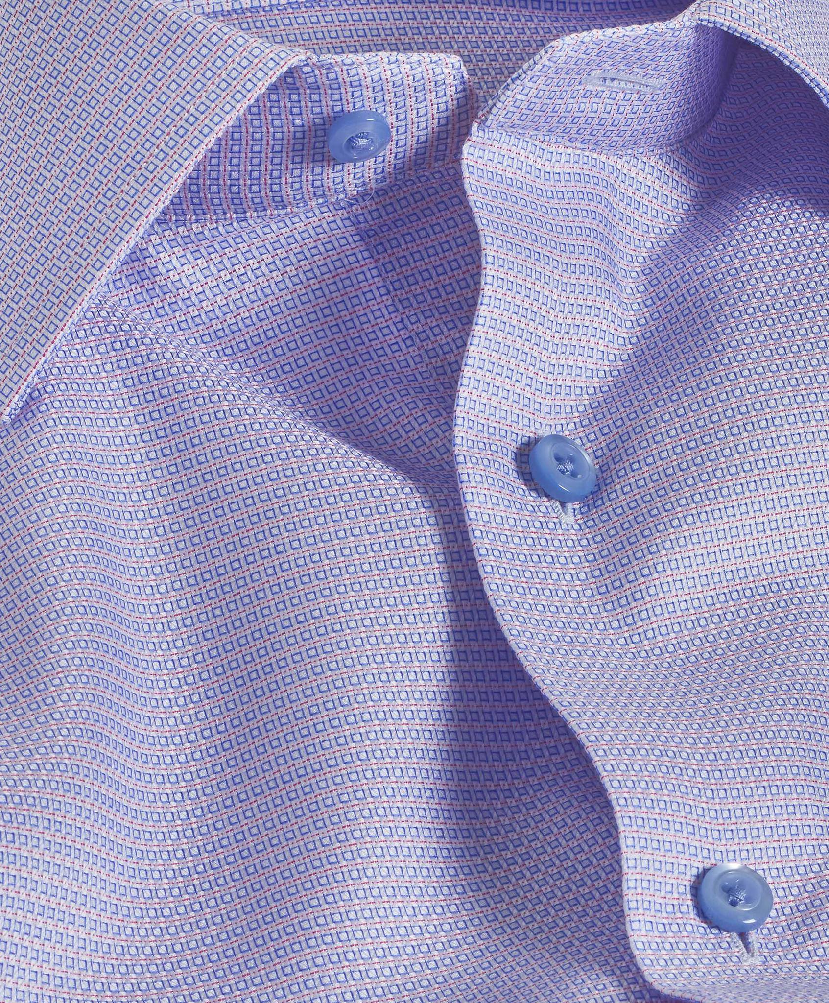Blue & Berry Geometric Dobby Dress Shirt