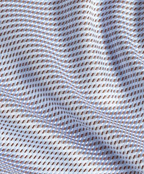 Sky & Chocolate Textured Twill Dress Shirt