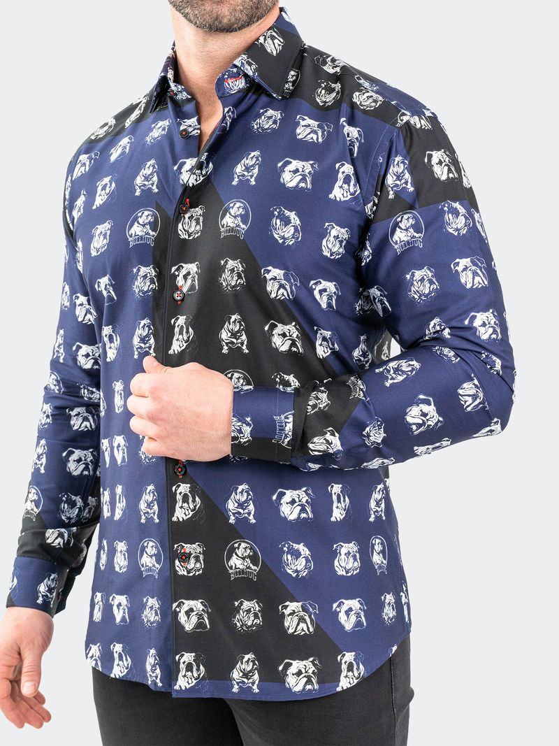 Sport Shirt Fibonacci Bulldog Navy