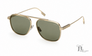 Metal Sunglasses Zegna Matte Pale Gold