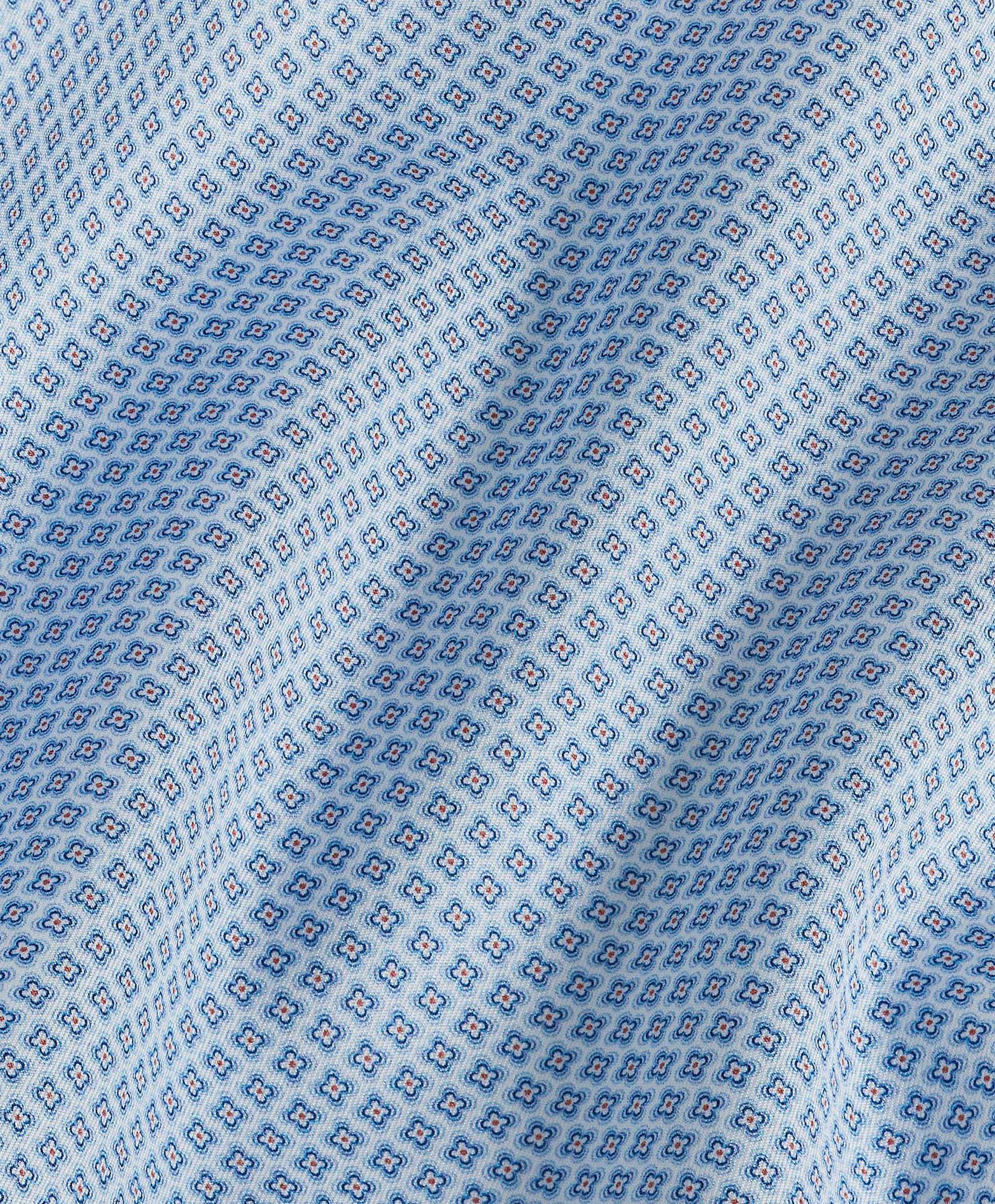 Blue & Melon Dobby Dress Shirt