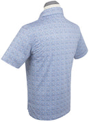Performance Lucky Print Polo Sky Blue