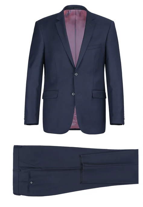 JL New Navy Suit Notch Classic Fit Super 140's