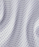 White & Blue Micro Print Dress Shirt