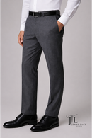 Medium Gray Italian Dress Pants Trimmer Fit Super 150's